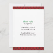 メキシカンフィエスアステカタ誕生日パーティー招待 招待状 (裏面)