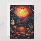 メキシカンフィエスタおもしろいタコス&テキラカップルのシャワー 招待状 (裏面)