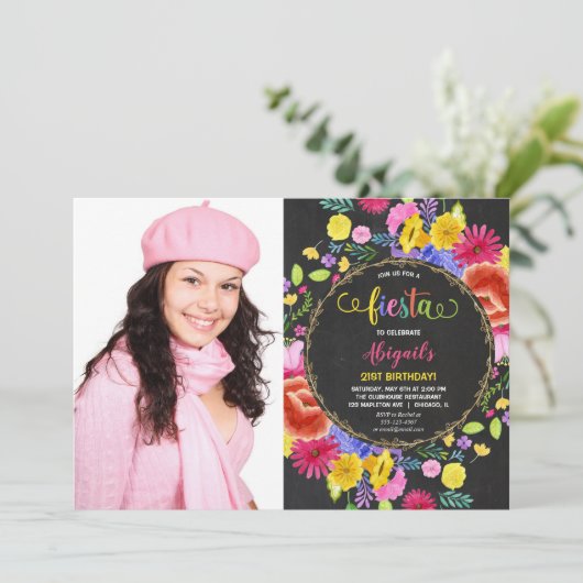 メキシカンフィエスタの誕生日の招待状 招待状 (スタンド正面)