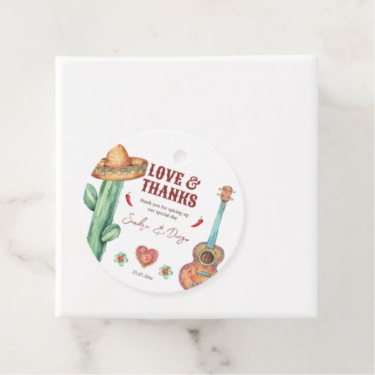 メキシカンフィエスタをテーマにしたパーティーのお客様へのプレゼント フェイバータグ (インサイチュ)