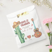 メキシカンフィエスタをテーマにしたパーティーのパーソナライズされた支持 フェイバーバッグ (封をした状態)