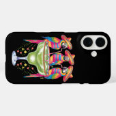 メキシカンフィエスタを飲むおもしろいParrot Cinco De Mayo Case-Mate iPhoneケース (裏面 (横))