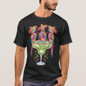 メキシカンフィエスタを飲むおもしろいParrot Cinco De Mayo Tシャツ (正面)
