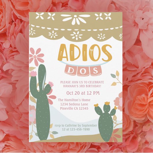 メキシカンフィエスタアディオスドスサード誕生日 招待状