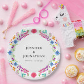 メキシカンフィエスタウェディングパーティー紙プレート ペーパープレート (パーティー)