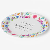 メキシカンフィエスタウェディングパーティー紙プレート ペーパープレート (アングル)