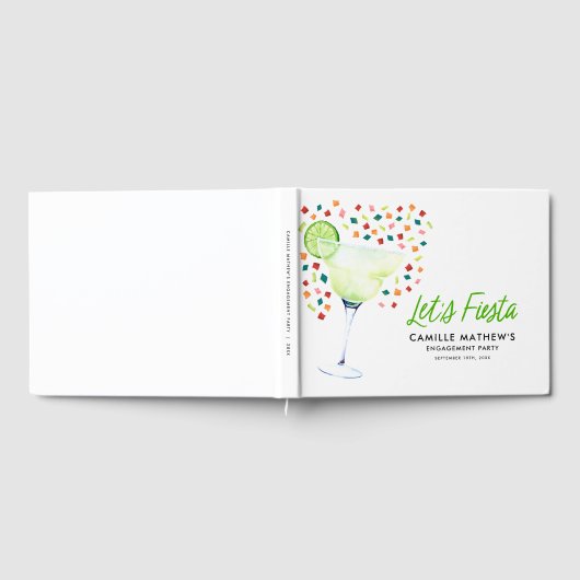 メキシカンフィエスタエンゲージメントパーティーゲストブック ゲストブック (全面)