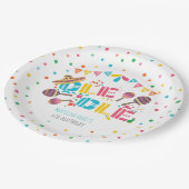 メキシカンフィエスタオーレパーソナライズされたール ペーパープレート (アングル)