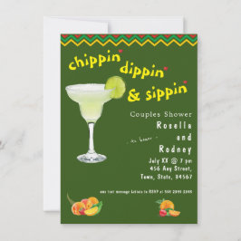 メキシカンフィエスタカップルシャワー🎉おもしろいマルガリータ 招待状