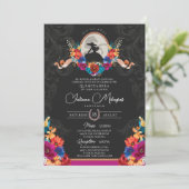 メキシカンフィエスタカラフルフローラシャルロキンセアニェラ 招待状 (スタンド正面)