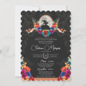 メキシカンフィエスタカラフルフローラ西キンセアニェラ 招待状 (正面)