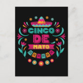 メキシカンフィエスタガールズウィメンハッピーシンコデマヨ ポストカード (正面)