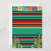 メキシカンフィエスタガールベイビーシャワー 招待状 (裏面)