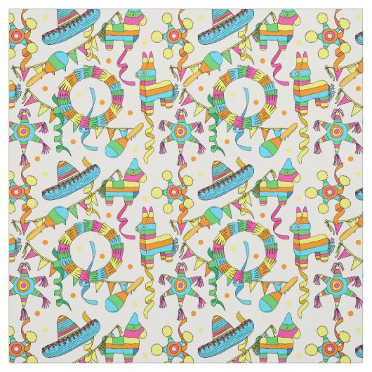 メキシカンフィエスタキッズピナタパーティー ファブリック (見本)