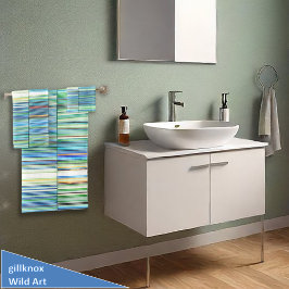 メキシカンフィエスタクールブルーストライプ バスタオルセット