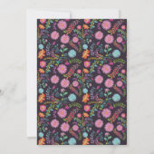 メキシカンフィエスタサプライズ誕生日招待状 花 招待状 (裏面)