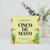 メキシカンフィエスタサボスプールパーティーシンコデマヨ 招待状 (スタンド正面)
