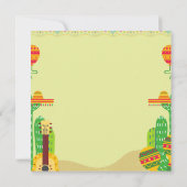 メキシカンフィエスタサボスプールパーティーシンコデマヨ 招待状 (裏面)