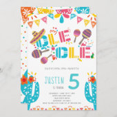 メキシカンフィエスタサボス誕生日 招待状 (正面/裏面)