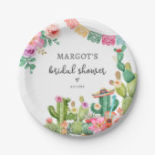 メキシカンフィエスタサボタコスブライダルシャワー ペーパープレート (正面)