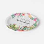 メキシカンフィエスタサボタコスブライダルシャワー ペーパープレート (アングル)