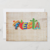 メキシカンフィエスタサボテン素朴なパペルピカド招待状 招待状 (裏面)