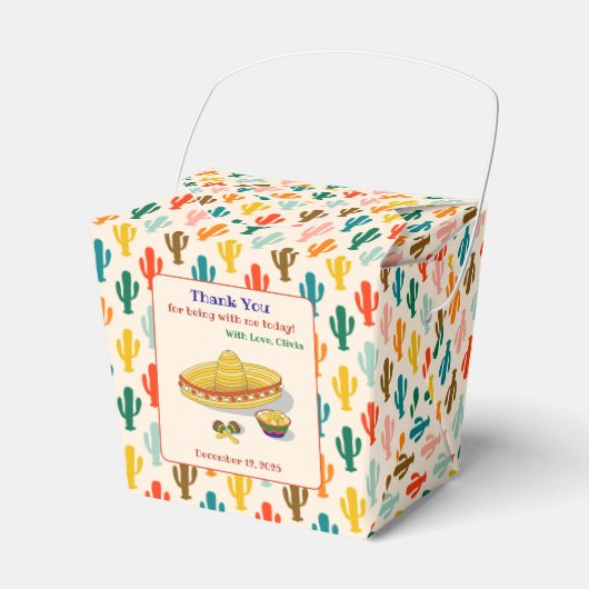 メキシカンフィエスタサンキューギフト フェイバーボックス (正面サイド)