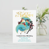 メキシカンフィエスタスペインのダンスカップル誕生日 招待状 (スタンド正面)