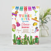 メキシカンフィエスタスリーエスタ3rdガールバースデーパーティー 招待状 (スタンド正面)