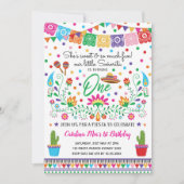 メキシカンフィエスタセノリタ1st誕生日パーティー招待状 招待状 (正面)