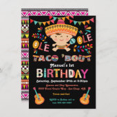 メキシカンフィエスタタコの誕生日（1回目） 招待状 (正面/裏面)