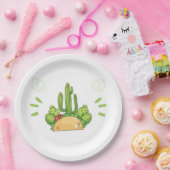 メキシカンフィエスタタコサボテン ペーパープレート (パーティー)