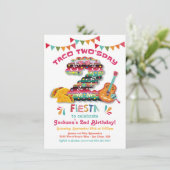 メキシカンフィエスタタコツーズデイ誕生日招待状 招待状 (スタンド正面)