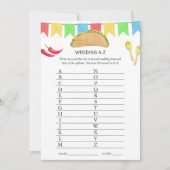 メキシカンフィエスタタコブライダルシャワーゲーム 招待状 (正面)