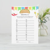 メキシカンフィエスタタコブライダルシャワーゲーム 招待状 (スタンド正面)