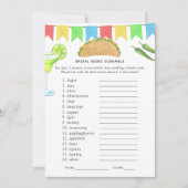 メキシカンフィエスタタコブライダルシャワーゲーム 招待状 (正面)