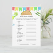 メキシカンフィエスタタコブライダルシャワーゲーム 招待状 (スタンド正面)