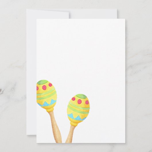 メキシカンフィエスタタコブライダルシャワーゲーム 招待状 (裏面)