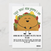 メキシカンフィエスタタコベビー感謝していシャワーユー サンキューカード (正面)