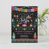 メキシカンフィエスタチンコデマヨブライダルシャワー招待状 招待状 (スタンド正面)