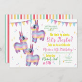 メキシカンフィエスタチンコデマヨ誕生日 招待状 (正面/裏面)