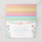 メキシカンフィエスタテーマお気に入りバッグトッパー3.5x2 プレイスカード (外部開封)