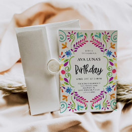 メキシカンフィエスタテーマ誕生日 招待状