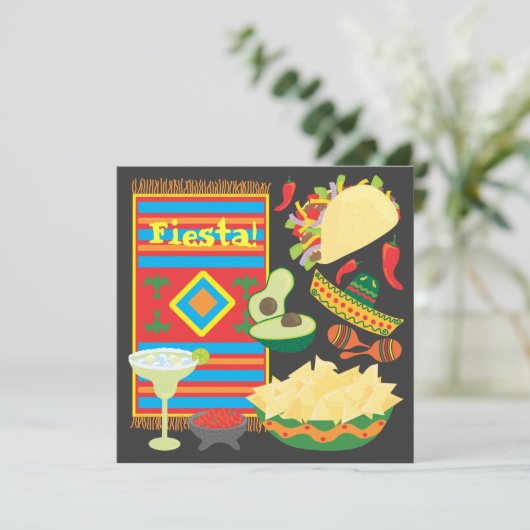 メキシカンフィエスタディナーパーティの招待状 招待状 (スタンド正面)