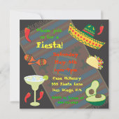 メキシカンフィエスタディナーパーティの招待状 招待状 (裏面)