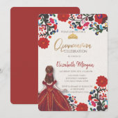 メキシカンフィエスタドレスティアラ キンセアニェーラ 招待状 (正面/裏面)