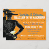 メキシカンフィエスタバンディトス、セノリタス&マルガリータ 招待状 (正面/裏面)
