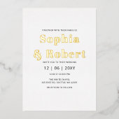 メキシカンフィエスタパペルピカドボホ結婚ズ 箔招待状 (正面)