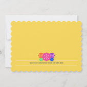 メキシカンフィエスタパペルピカド国旗YELLOW 結婚's 招待状 (裏面)