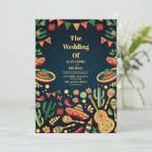 メキシカンフィエスタパペル結婚ピカド 招待状 (スタンド正面)